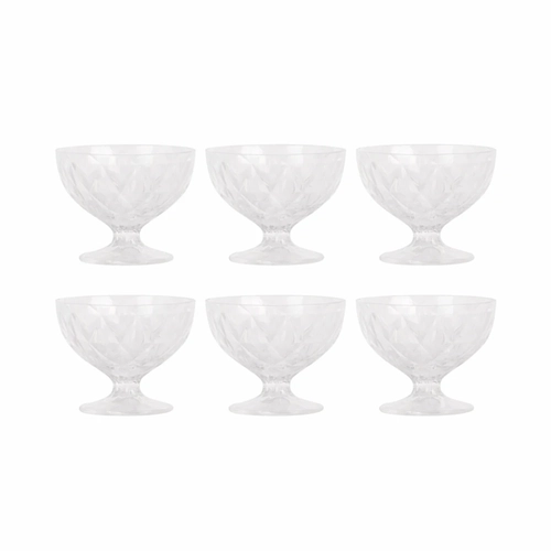 Conjunto para Sobremesa 6 Peças Fratelli Diamond Vidro