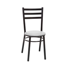 Par de Cadeiras Fixas Tre Paroni Ref95 Preto/Branco SE