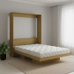 Cama Casal Articulada Tecno Mobili CM8016.0002 Amêndoa