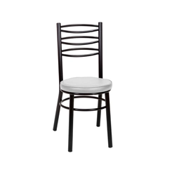 Par de Cadeiras Fixas Tre Paroni Ref77 Preto/Branco SE