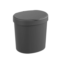 Lixeira Coza 2,5L Basic Cinza Claro