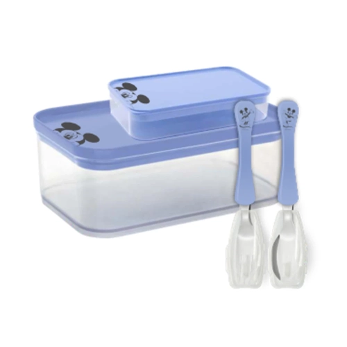 Kit Lancheira Mickey Simonaggio 6 Peças Azul