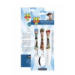 Kit Talheres Infantil Toy Story Simonaggio 3 Peças