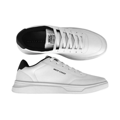 Sapatênis Masculino West Coast Sunset Branco com Detalhes em Preto