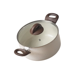 Conjunto de Panelas Smart Plus Multiflon Brinox 4774/101 5 Peças Vanilla