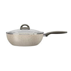 Panela Wok Multiflon com Tampa 4,1L 7244/374 Vanilla