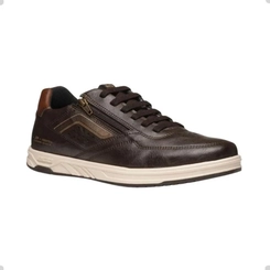 Sapatênis Masculino Pegada 172005-08 com Detalhe Zíper Café