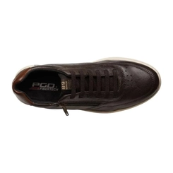Sapatênis Masculino Pegada 172005-08 com Detalhe Zíper Café