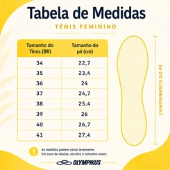 Tênis Feminino Olympikus Apolis Azul Brisa Marítima