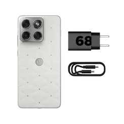 Smartphone Motorola Edge 70 Swarovski 512GB 12GB RAM Tela 6.7" Câmera 50MP OIS + 50MP e Selfie 50MP Cloud Dancer