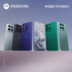 Smartphone Motorola Edge 70 Fusion 256GB 8GB RAM tela 6,8" Câmera 50MP OIS + 13MP e selfie 32MP Grafite