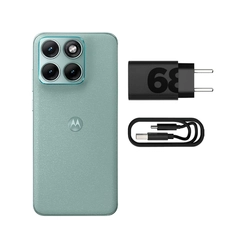 Smartphone Motorola Edge 70 Fusion 256GB 8GB RAM tela 6,8" Câmera 50MP OIS + 13MP e selfie 32MP Verde Claro