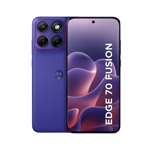 Smartphone Motorola Edge 70 Fusion 256GB 8GB RAM tela 6,8" Câmera 50MP OIS + 13MP e selfie 32MP Roxo