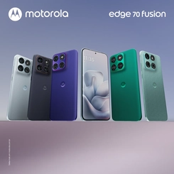 Smartphone Motorola Edge 70 Fusion 256GB 8GB RAM tela 6,8" Câmera 50MP OIS + 13MP e selfie 32MP Roxo