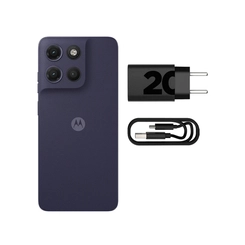 Smartphone Motorola G17 128GB 4GB RAM Tela 6.7" Câmera 50MP + 5MP e Selfie 32MP Roxo