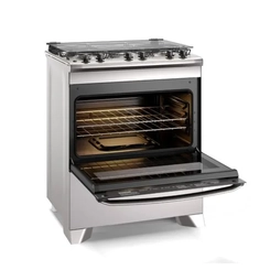 Fogão 5 Bocas Mesa Inox Tripla Chama Electrolux Efficient FE5IG Prata Bivolt