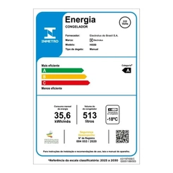 Freezer Horizontal 1 Porta 513L Cycle Defrost Electrolux HI550 Branco