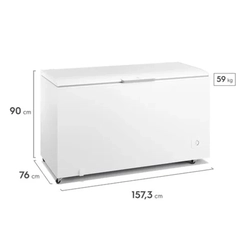 Freezer Horizontal 1 Porta 513L Cycle Defrost Electrolux HI550 Branco