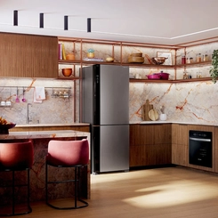 Geladeira Frost Free 2 Portas 500L Brastemp BRE66AK Inox Bivolt