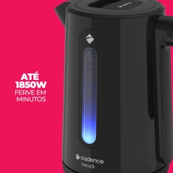 Chaleira Elétrica Cadence 1,9L CEL390 1850W Preto