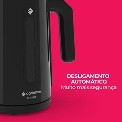 Chaleira Elétrica Cadence 1,9L CEL390 1850W Preto