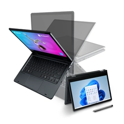 Notebook 2 em 1 Tela 11.6" 128GB 4GB RAM Intel Celeron N4500 Positivo C4128E Cinza Escuro