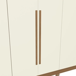 Guarda-Roupa 6 Portas Kappesberg T580 Canela/Off White SE
