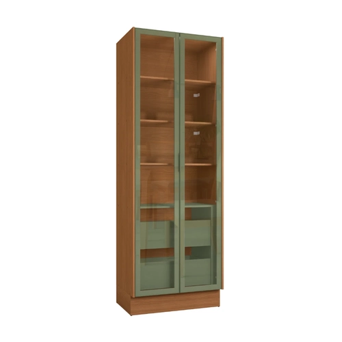 Cristaleira 2 Portas Linna Kappesberg T725 Canela/Verde Pistache SE
