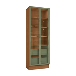Cristaleira 2 Portas Linna Kappesberg T725 Canela/Verde Pistache SE