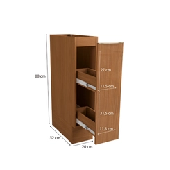 Nicho Gaveta Porta Condimentos Vibra Kappesberg T621 Canela Super Brilho SE