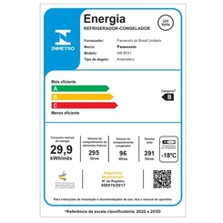 Geladeira 2 Portas Frost Free 391L Panasonic BT41PD2WA Branco