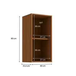Aéreo 1 Porta 40cm Kappesberg Vibra T642 Canela/Verde Pistache Super Brilho SE