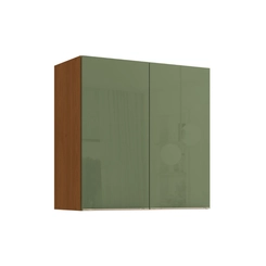 Aéreo 2 Portas 80cm Kappesberg Vibra T644 Canela/Verde Pistache Super Brilho SE