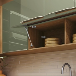 Aéreo 3 Portas 120cm Kappesberg Vibra T651 Canela/Verde Pistache Super Brilho SE