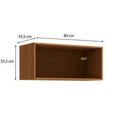 Aéreo 1 Porta 80cm Kappesberg Vibra T653 Canela/Verde Pistache Super Brilho SE