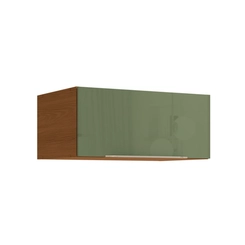 Aéreo 1 Porta 80cm Kappesberg Vibra T654 Canela/Verde Pistache Super Brilho SE