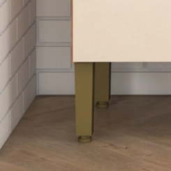 Cozinha Compacta Fellicci Laura 8 portas 2 Gavetas K120 Cinamomo/Off White SE