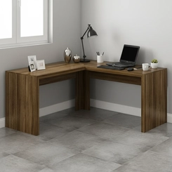 Mesa de Escritório Canto Tecnomobili ME4116.6 Nogal SE