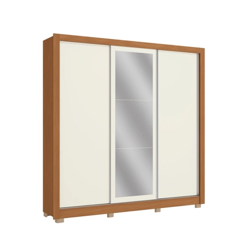 Guarda-Roupa 3 Portas Reversíveis Kappesberg CB04M570 Canela/Off White SE