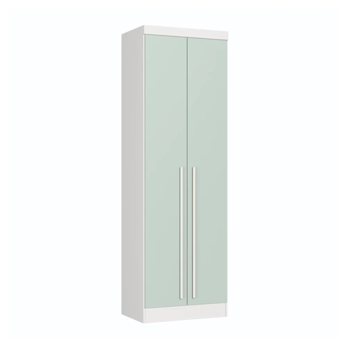 Guarda-Roupa 2 Portas 3 Gavetas Castro 3920A3 Branco Line/Pistache SE