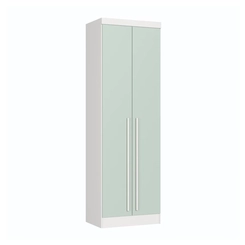 Guarda-Roupa 2 Portas 3 Gavetas Castro 3920A3 Branco Line/Pistache SE