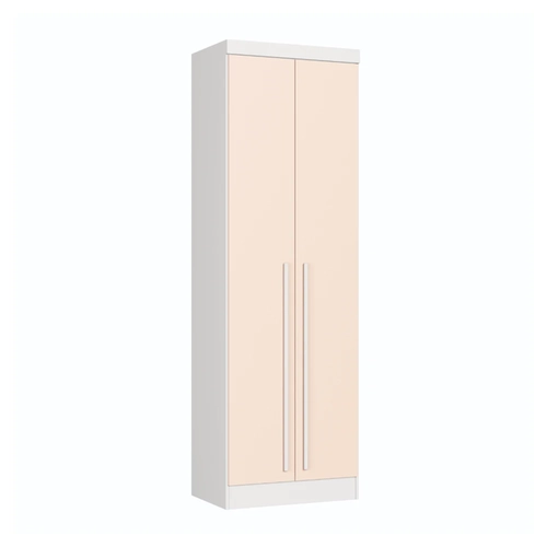 Guarda-Roupa 2 Portas 3 Gavetas Castro 3920A3 Branco Line/Blush SE