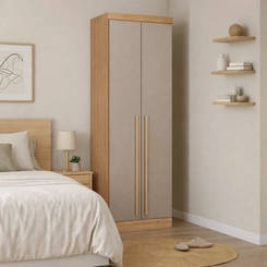 Guarda-Roupa 2 Portas 3 Gavetas Castro 3920A3 Cedro/Duna SE