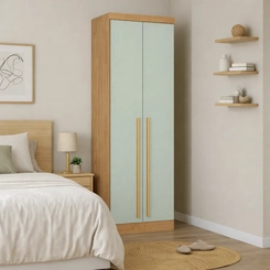 Guarda-Roupa 2 Portas 3 Gavetas Castro 3920A3 Cedro/Pistache SE