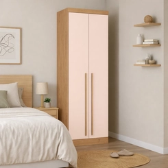 Guarda-Roupa 2 Portas 3 Gavetas Castro 3920A3 Cedro/Blush SE