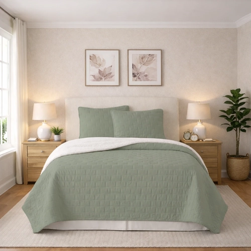 Kit Colcha Casal 3 Peças Bett C02 220x240cm Verde