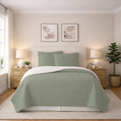 Kit Colcha Casal 3 Peças Bett C02 220x240cm Verde