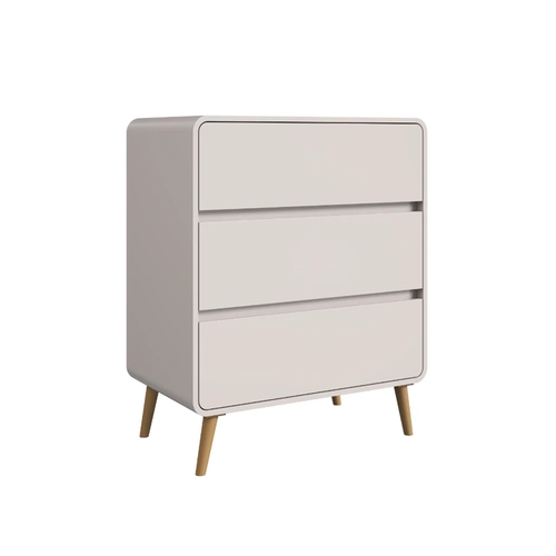 Cômoda 3 Gavetas Completa Móveis CV003 Bege Dunas SE