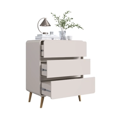 Cômoda 3 Gavetas Completa Móveis CV003 Bege Dunas SE
