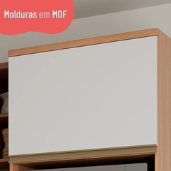 Torre Quente 70cm 4 Portas Telasul Macadâmia 914301-01 Freijó/Branco SE